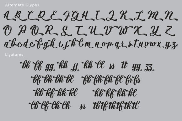 Quoth Font PNG with transparent background - Preview 2
