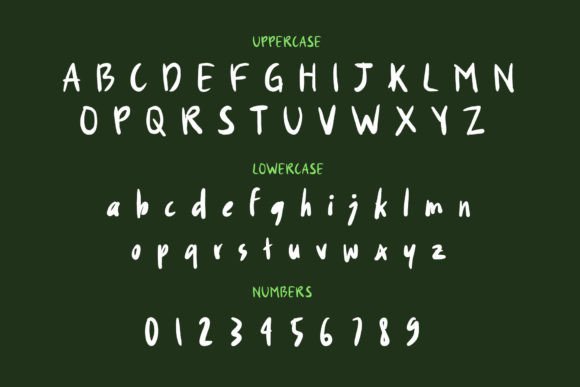 Rainys Font PNG with transparent background - Preview 1