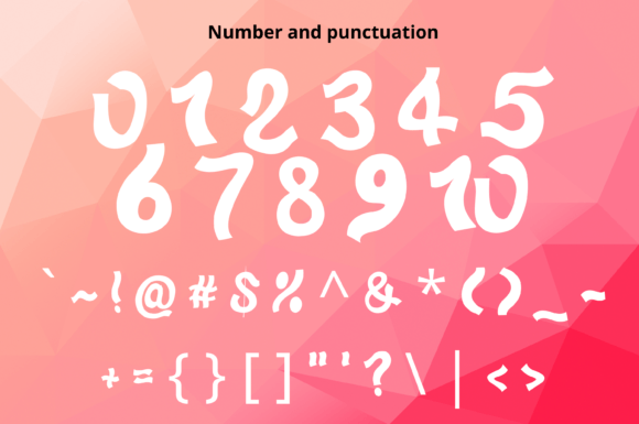 Sakura Lollipop Font PNG with transparent background - Preview 2