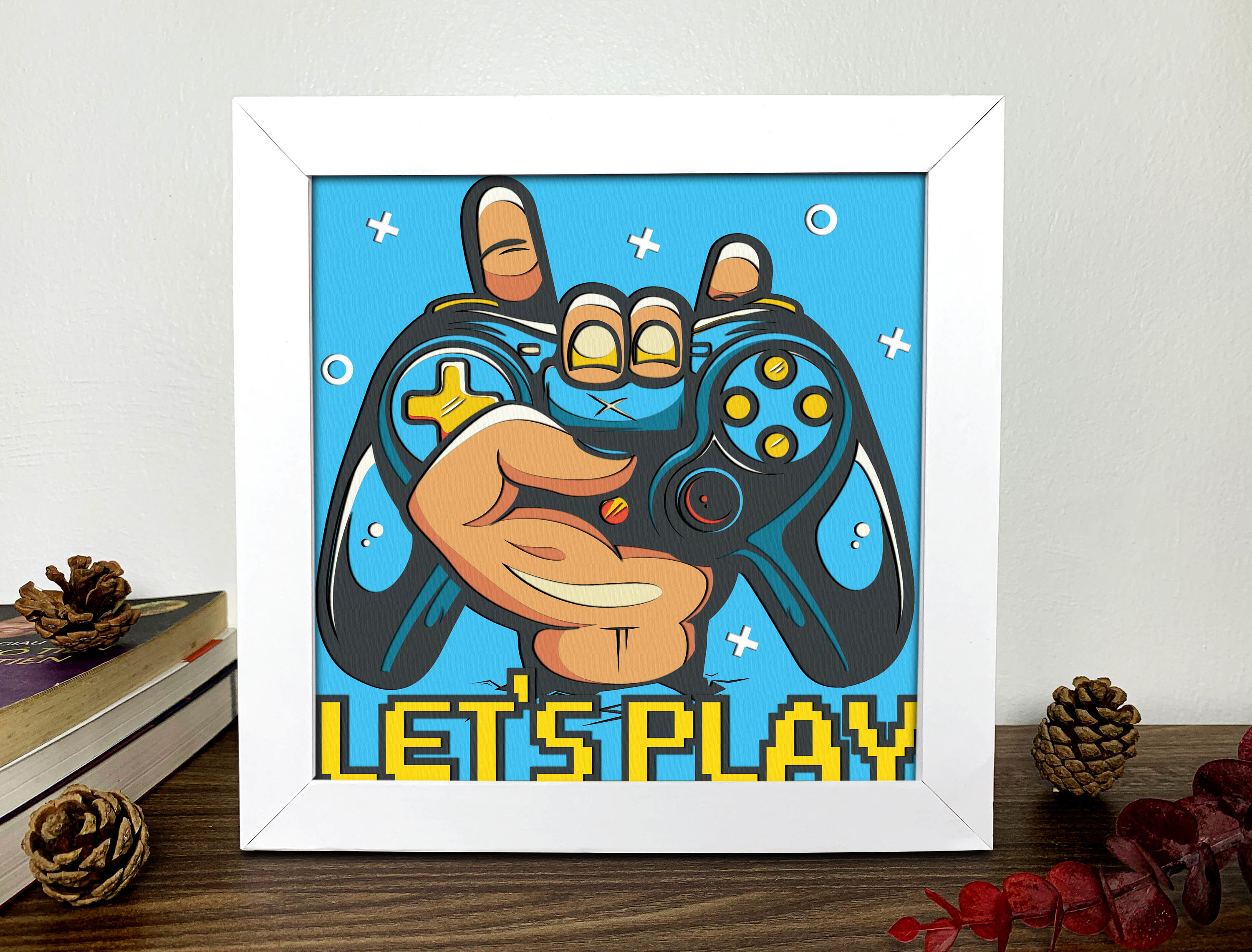 Video Game Shadow Box 3D Svg, Video Game · Creative Fabrica
