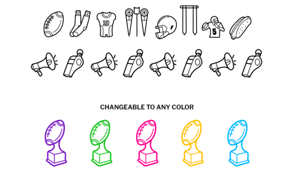 American Football Doodle Font - Preview 2