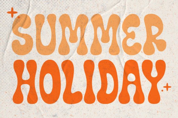 Chunky Groovy Font - Preview 1