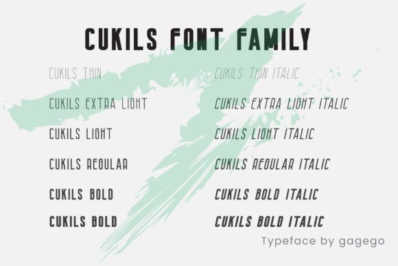Cukils Font - Preview 2