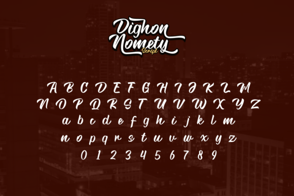 Dighon Nomety Font - Preview 3