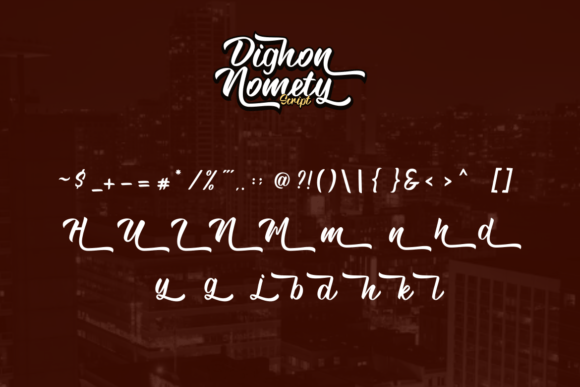 Dighon Nomety Font - Preview 4
