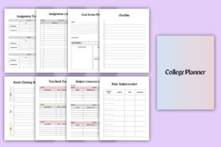 Editable College Planner for Canva KDP Graphic by rahimaartwork077 ...