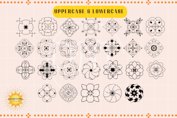 Floral Font - Preview 1