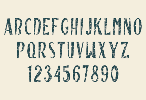Hand Drawn Old Vintage Font - Preview 1