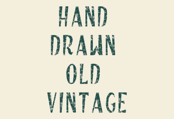 Hand Drawn Old Vintage Font - Preview 2