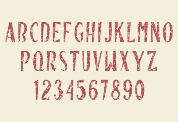 Hand Drawn Old Vintage Font - Preview 3