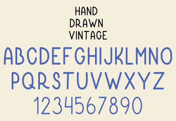 Hand Drawn Vintage Font - Preview 1