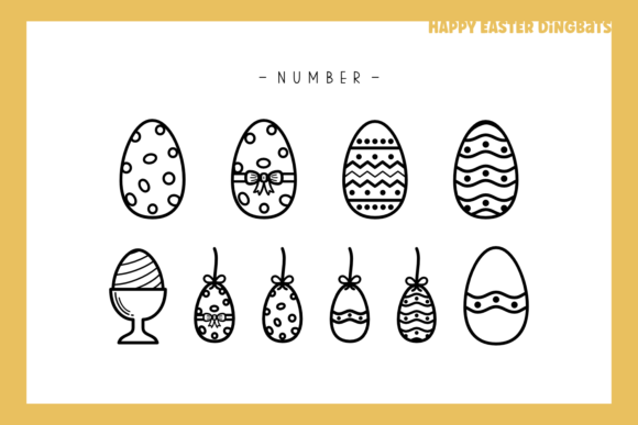 Happy Easter Dingbats Font - Preview 4