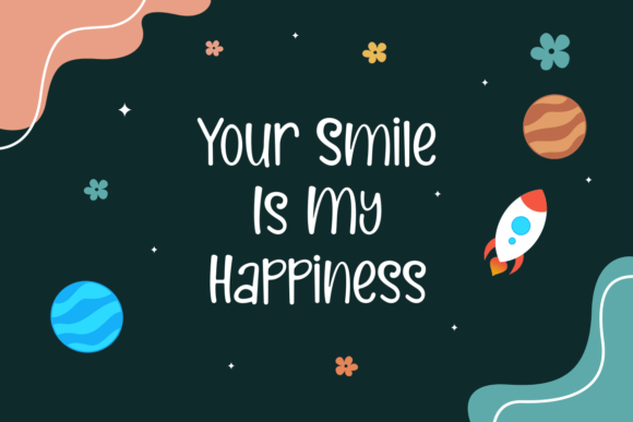 Kids Gefun Font PNG with transparent background - Preview 1