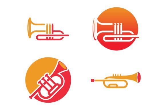 Musical Instrument Simple Icon Trumpet