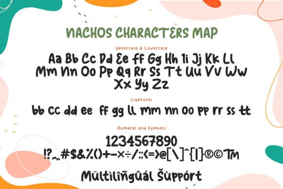 Nachos Font PNG with transparent background - Preview 4
