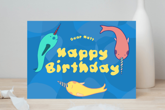 Ocean Waves Font PNG with transparent background - Preview 2