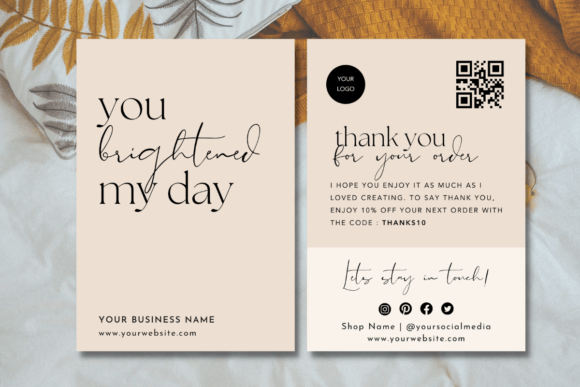 Printable Thank You Card with QR Code
