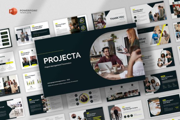 Preview of Project Management Powerpoint Template business report presentation template