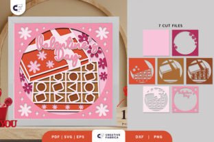 Retro Valentine's Box Shadow Box SVG · Creative Fabrica