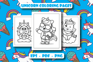 Unicorn Coloring Pages Graphic by BAM DESIGNS · Creative Fabrica