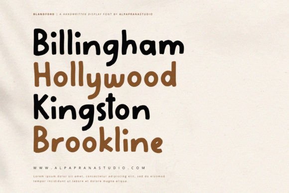 Blandford Font - Preview 1