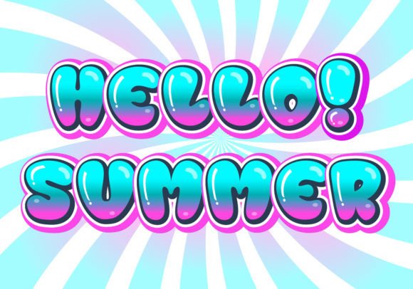 Bubble Pink Blue Font - Preview 6