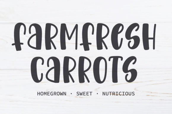 Carrotty Font - Preview 3