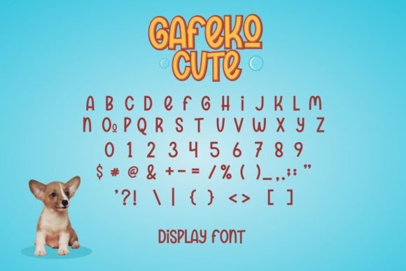Gafeko Cute Font - Preview 3