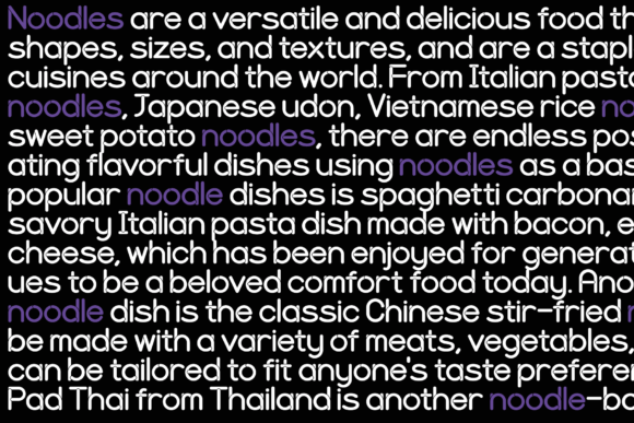 Hu Noodles Font PNG with transparent background - Preview 3