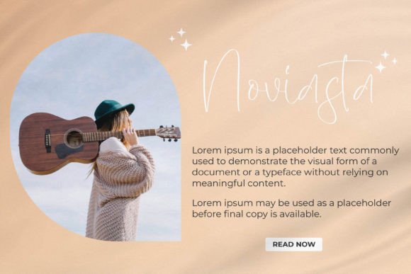 Norabita Thereal Font PNG with transparent background - Preview 3