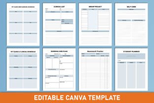 Nursing Student Planner Canva Template Graphic by Mustafiz · Creative ...