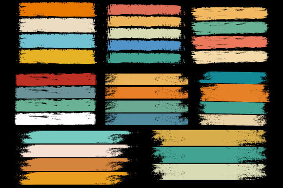 Vintage Sunset Retro Backgrounds Brush Graphic by Aynul Tees · Creative ...