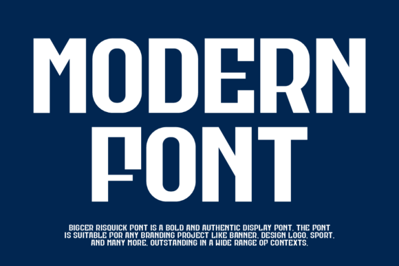 Bigcer Risquick Font - Preview 1