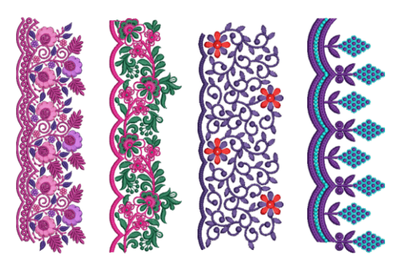 Creative Floral Borders Set
