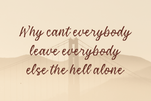 Jakemont Moodnice Font PNG with transparent background - Preview 4
