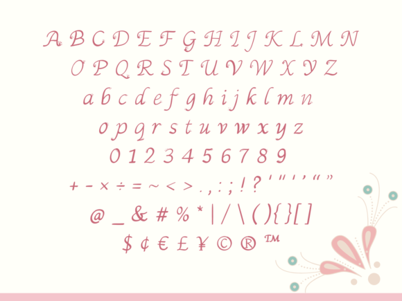 Kawinthida Font PNG with transparent background - Preview 1