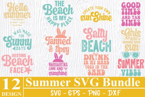 Summer SVG Bundle Shirt Design Bundle Graphic by SvgDesignStudio ...