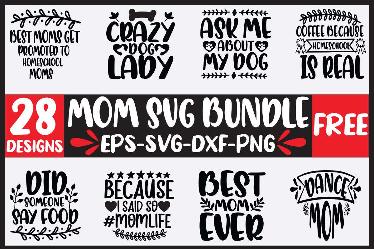 28 Mom Svg Bundle Graphic by Haz Studio · Creative Fabrica