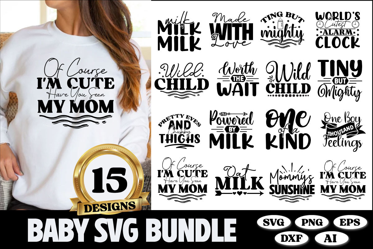 Baby SVG Bundle Graphic by SD Design · Creative Fabrica