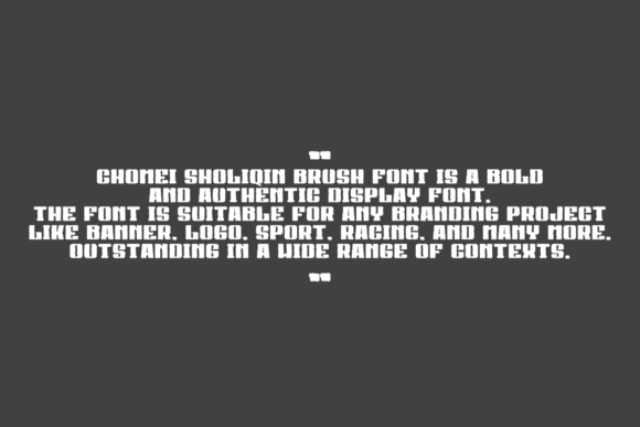 Chomei Sholiqin Brush Font - Preview 5