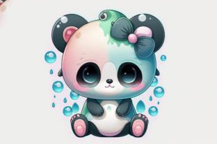 Cute Panda Kawaii Clipart Graphic by Poster Boutique · Creative Fabrica