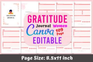 Gratitude Journal for Women Canva V2 Graphic by designmela01 · Creative ...