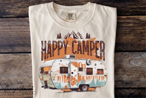 Happy Camper PNG, Camping Sublimation