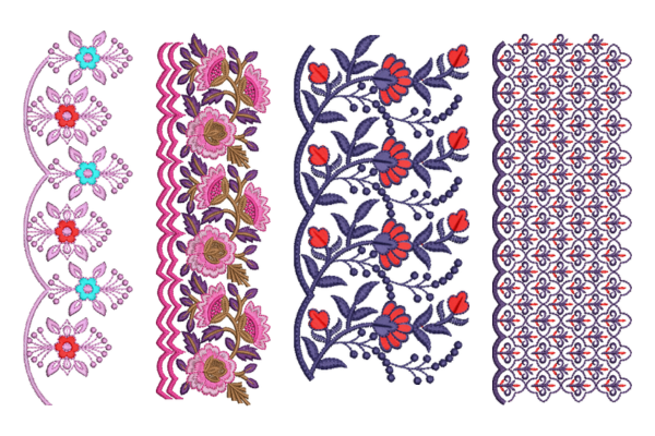 Floral Endless Borders Set