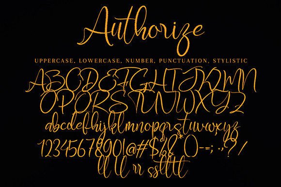 Authorize Font - Preview 6
