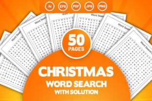 Christmas Word Search Puzzle for KDP Graphic by T_MartX · Creative Fabrica