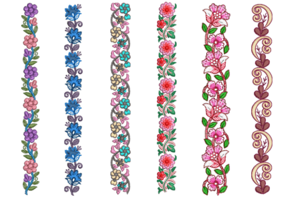 Elegant Floral Borders Set
