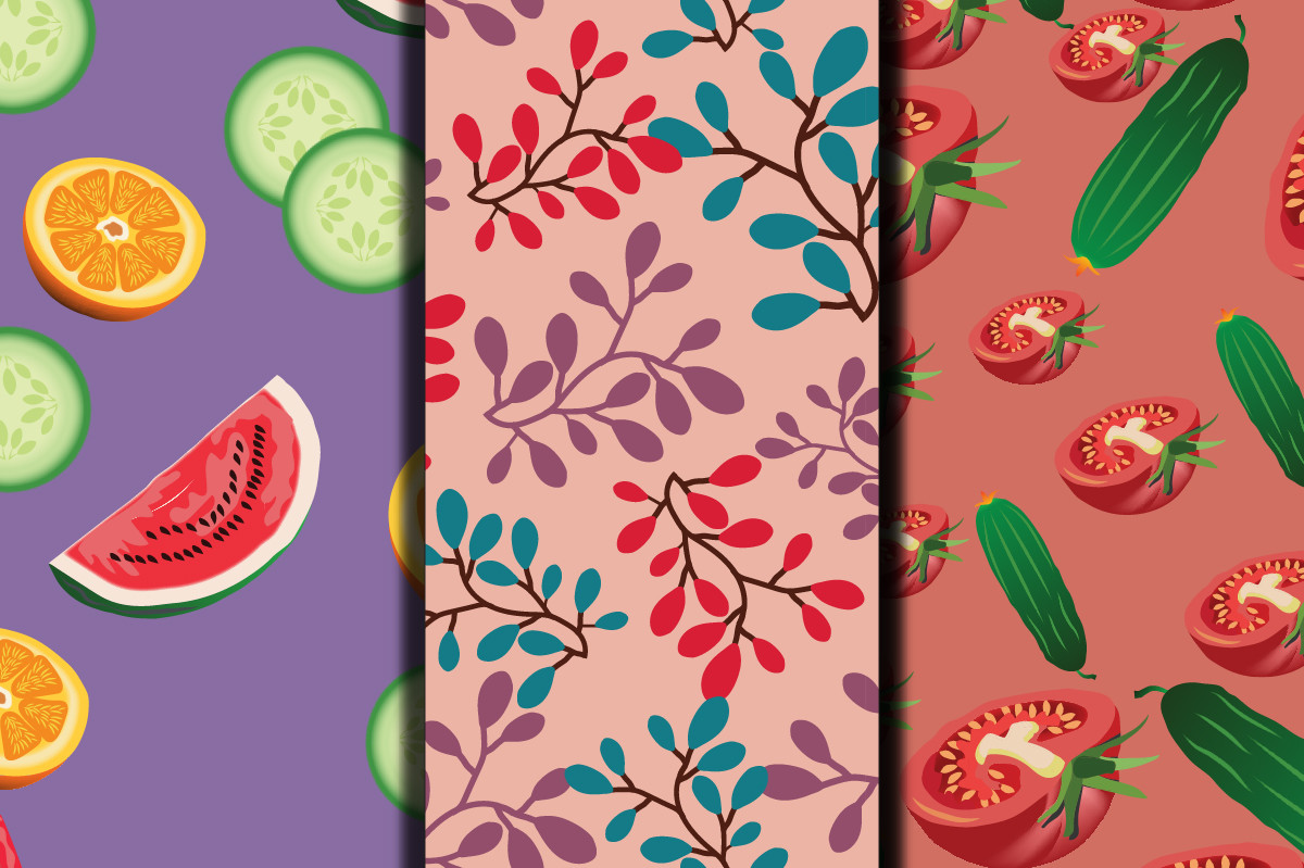 Fruit Digital Paper ,pattern Graphic by Anup Ray · Creative Fabrica