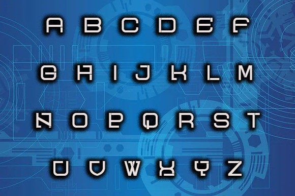 League Font PNG with transparent background - Preview 1