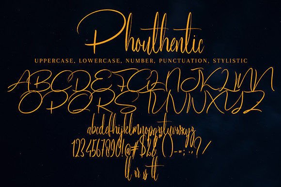 Phouthentic Font PNG with transparent background - Preview 6